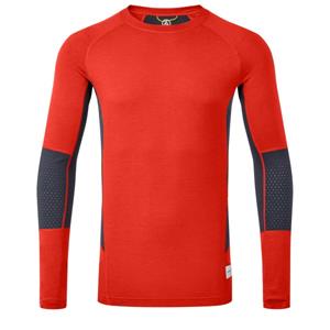 ARTILECT - Darkhorse 185 Zoned Crew - Merinoshirt, rood/blauw