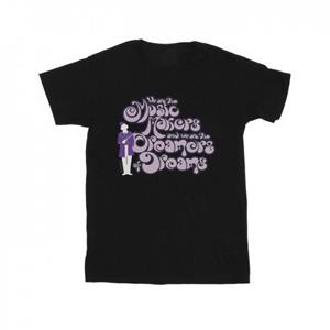 Pertemba FR - Apparel Willy Wonka Boys Dreamers tekst T-shirt 9-11 Years marineblauwe kleur