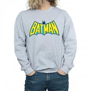 Batman heren retro logo-sweatshirt L wit