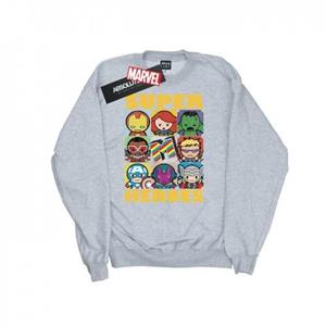 Marvel Heren Kawaii Super Heroes Sweatshirt L wit