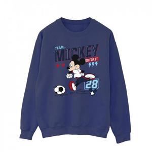 Disney Heren Mickey Mouse Team Mickey voetbalsweater L wit