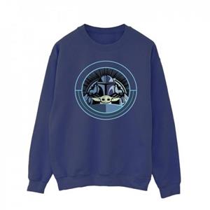 Star Wars Heren The Mandalorian Grogu Klaar voor avontuur Sweatshirt L wit