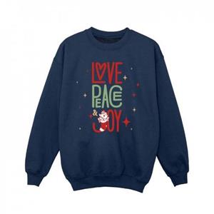 Disney Girls de Aristocats Marie Love Peace Joy Sweatshirt 5-6 Years wit