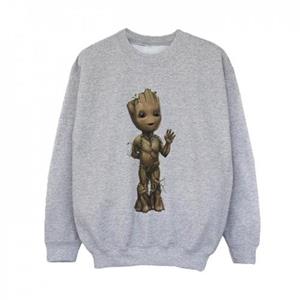 Marvel Boys I Am Groot Wave Pose Sweatshirt 5-6 Years wit