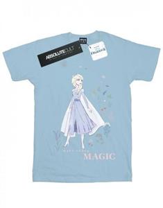 Disney Girls Frozen 2 Elsa Make Today magisch katoenen T-shirt 9-11 Years wit