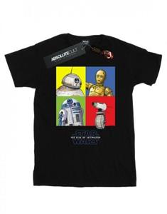 Star Wars: The Rise of Skywalker Star Wars: De opkomst van Skywalker jongens Star Wars de opkomst van Skywalker Droid Squares T-shirt 9-11 Years wit