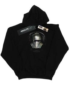 Star Wars Heren The Mandalorian Dark Helmet Hoodie L zwart