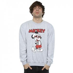 Disney heren Mickey Mouse hipster-sweatshirt L grijs