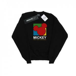 Disney Heren Mickey Mouse True jaren 90 Sweatshirt M wit