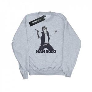 Star Wars Heren Han Solo Retro Fotosweatshirt XL wit