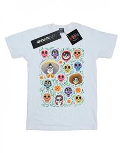 Disney meisjes Coco Heads patroon katoenen T-shirt 9-11 Years wit