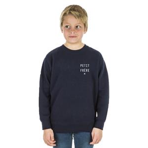 We are family WAF LITTLE BROTHER X HART kindersweatshirt 4 ans marineblauwe kleur