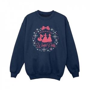 Disney jongens prinses winterfeest sweatshirt 5-6 Years wit