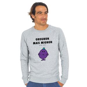Monsieur Madame Herensweater - GROOPY BUT CUTE 2 XS heide grijze kleur