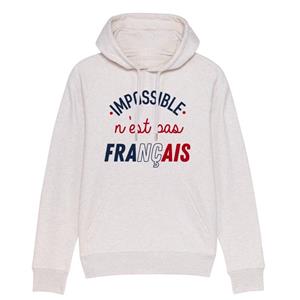 Sweat a capuche IMPOSSIBLE N'EST PAS FRANÇAIS ENKR XS vuilwit