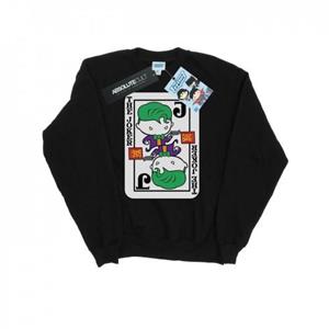 DC Comics heren Chibi Joker speelkaartsweater S wit