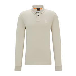 Boss Orange Slim fit poloshirt met labelbadge, model 'Passerby'