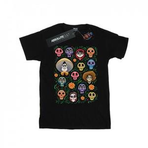 Disney jongens Coco Heads patroon T-shirt 9-11 Years wit