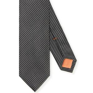 MONTI Stropdas van pure zijde, minimalistisch patroon, 6,5 cm breed