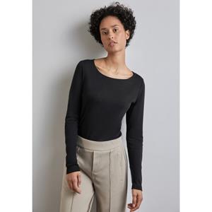 STREET ONE Shirt met lange mouwen Style Lanea met boothals
