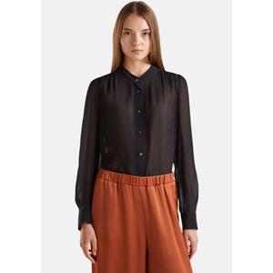 United Colors of Benetton Overhemd met lange mouwen met elegante staande kraag