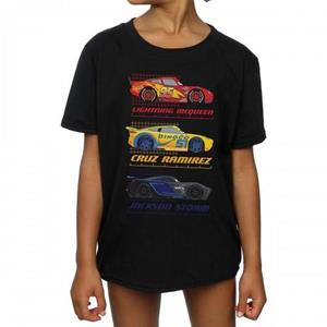 Cars meisjes racerprofiel katoenen T-shirt 5-6 Years wit