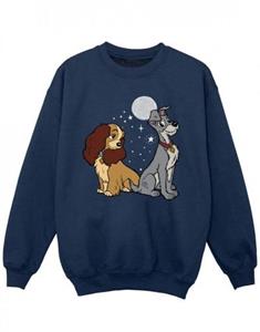 Disney Girls Lady en de Vagebond Maan Sweatshirt 12-13 zwart