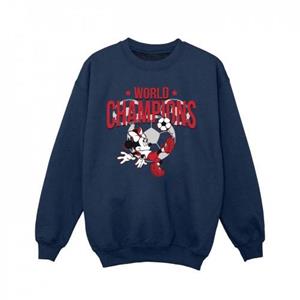 Disney meisjes Minnie Mouse wereldkampioenen sweatshirt 5-6 Years wit