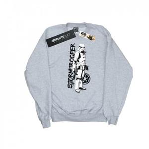 Star Wars jongens het Mandalorian Splat Stormtrooper Sweatshirt 12-13 wit