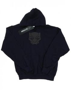 Marvel heren zwarte panter zwart op zwarte hoodie L wit