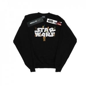 Star Wars Heren Kiddie Logo Sweatshirt M wit