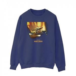 Star Wars heren het Mandalorian Grogu geschilderde sweatshirt L wit