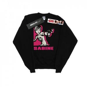 Star Wars Heren Rebels Sabine Sweatshirt XL wit