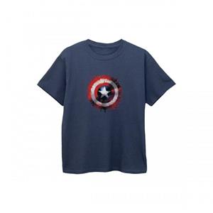 Captain America Boys Art Shield T-shirt 12-13 marineblauwe kleur