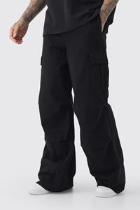Boohoo Tall Extreem Baggy Cargo Broek In Zwart, Black