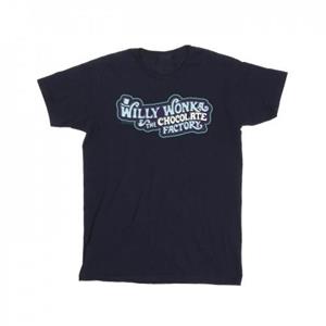 Pertemba FR - Apparel Willy Wonka jongens chocoladefabriek logo T-shirt 5-6 Years wit