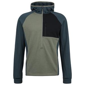Stoic - MerinoGrid285 NorrdalSt. 3/4 Zip Hoody - Merinohoodie, olijfgroen