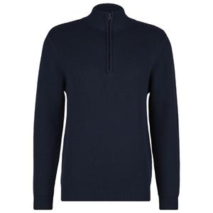 Stoic - Heavy MerinoKnit MMXX.Rutvik Half Zip - Merinotrui, blauw