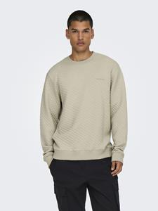 Only & Sons Onsadler reg quilt crew neck sweat kit