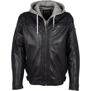 OTTO Mauritius Leren jack GMBraeden CF met contrasterende capuchon inzet, ritsen, staande kraag