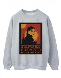 Star Wars Mens The Book Of Boba Fett Elite Mercenary Fennec Sweatshirt L wit