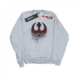 Star Wars Mens The Last Jedi Shattered Emblem Sweatshirt L grijs