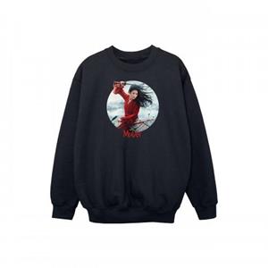 Disney Girls Mulan Movie Sword Poster Sweatshirt 9-11 Years wit