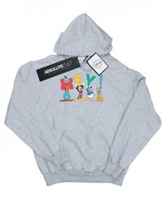 Disney jongens Mickey Mouse Friends Hey hoodie 5-6 Years wit