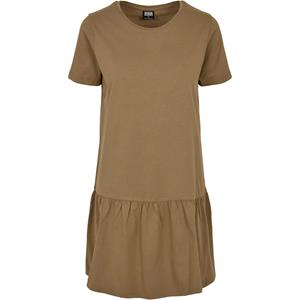 Urban Classics Dames valance t-shirt jurk