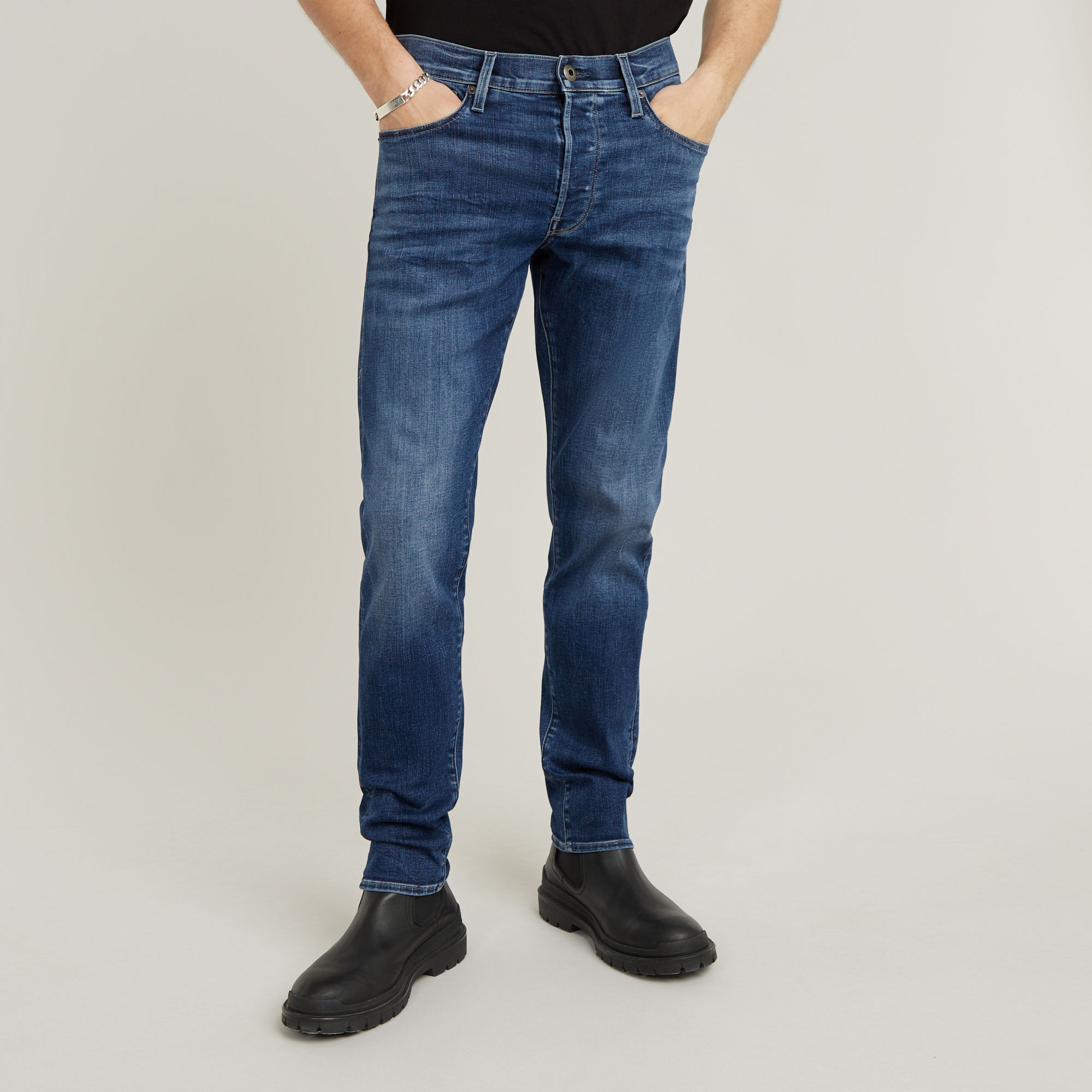 G-Star RAW 3301 Slim Jeans - Midden blauw - Heren