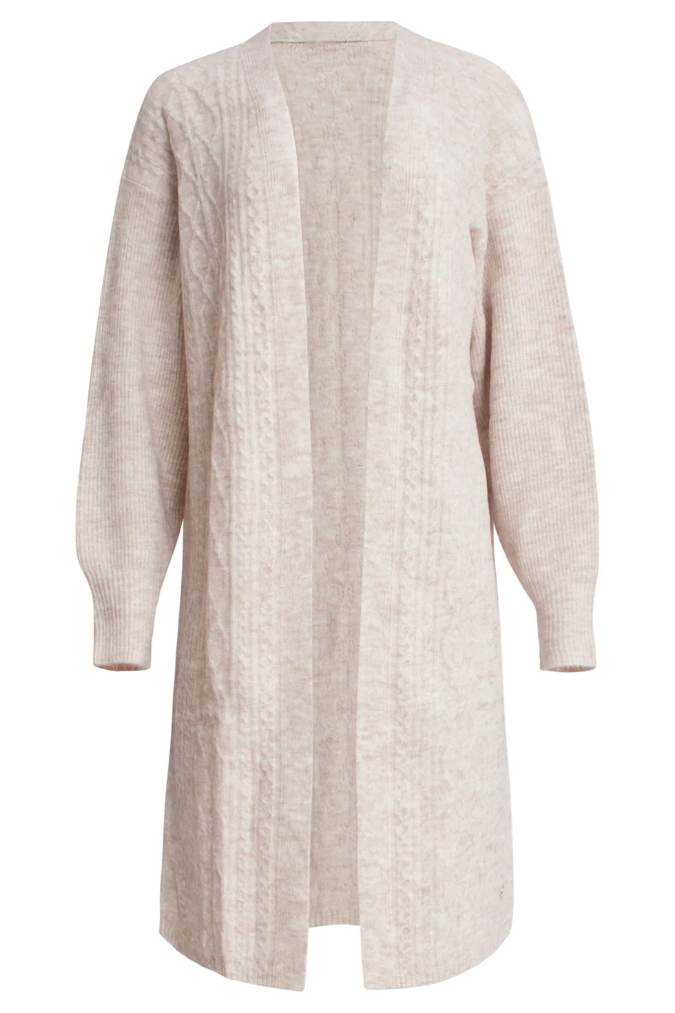 Smashed Lemon 24630 e oversized open cardigan met vlechtstructuur |
