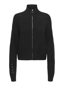 Jacqueline de Yong Justy ice l/s short zip cardigan
