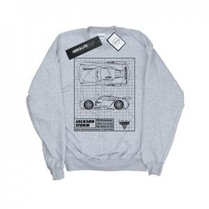 Disney Girls Cars Jackson Storm blauwdruk sweatshirt 12-13 zwart