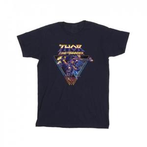 Marvel Boys Thor Love en Thunder-logo driehoekig T-shirt 12-13 zwart